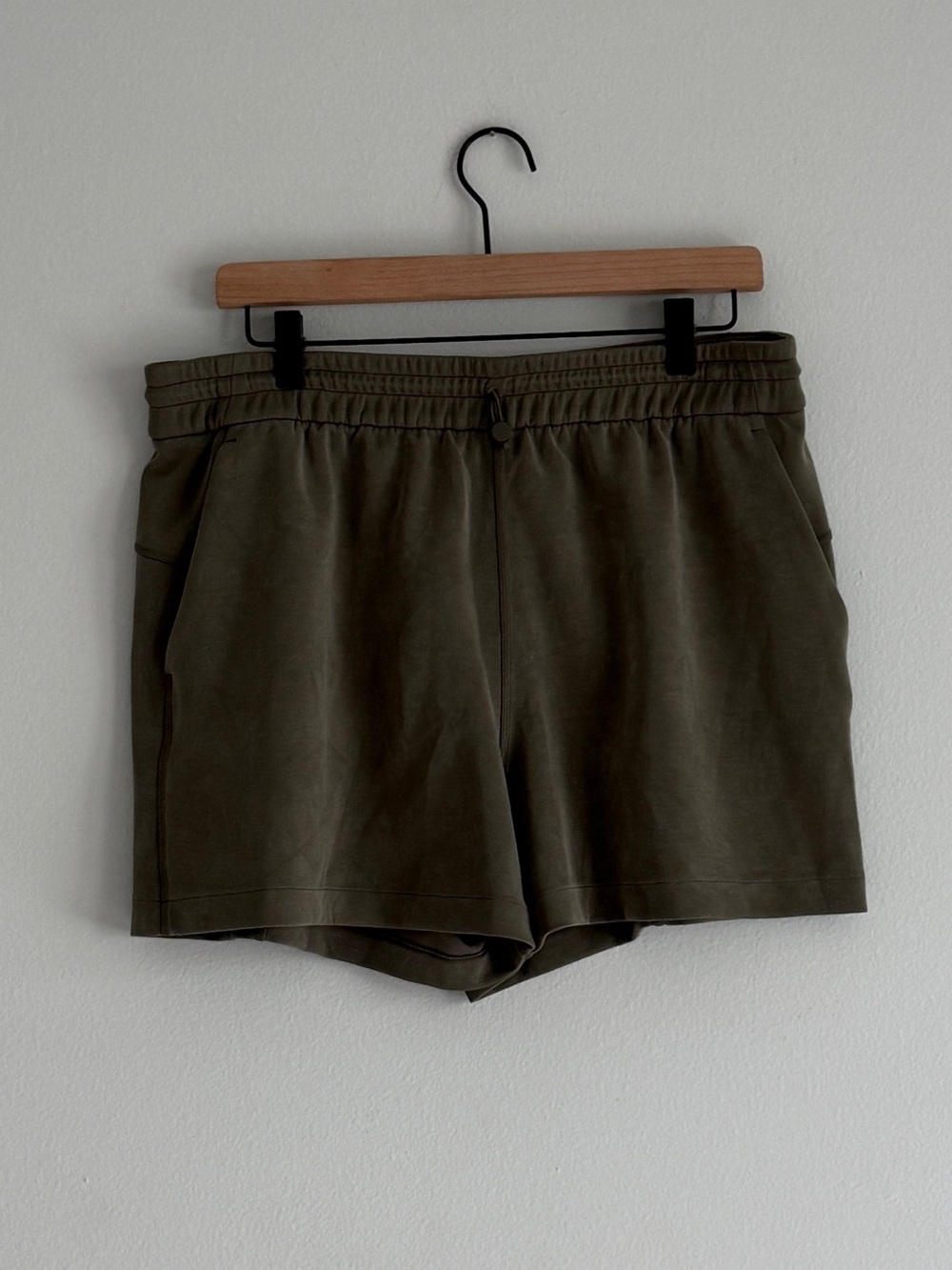 Lululemon Softstreme Army Green Shorts